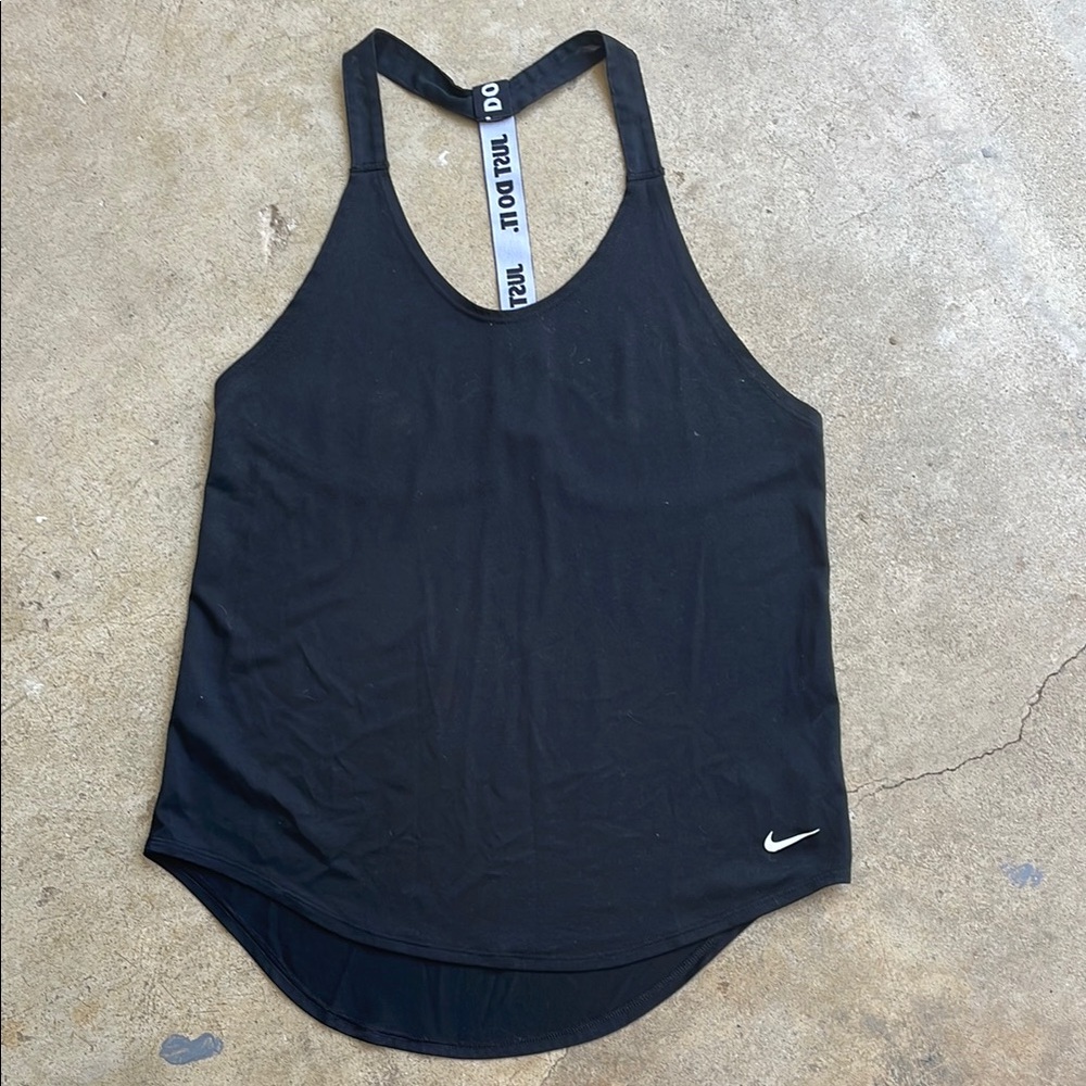 Nike Dri-Fit Black Sleeveless Tank Top with Racerback
